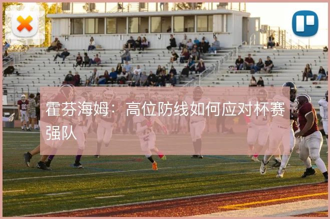霍芬海姆：高位防线如何应对杯赛强队